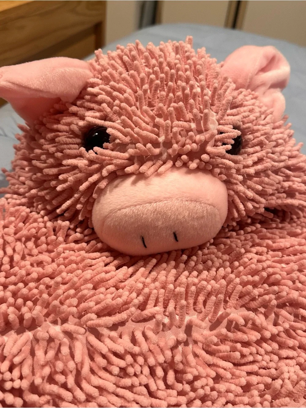 - Soft Chenille wash met pink pig dog costume